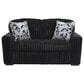 Ashley Midnight-Madness Stationary Loveseat in Onyx, , large