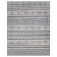 Surya Pompei 5" x 7"6" White, Black, Metallic Silver, Gray, Brown and Sky Blue Area Rug, , large
