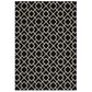 Oriental Weavers Luna 8123B 9"10" x 10"10" Black and Ivory Area Rug, , large