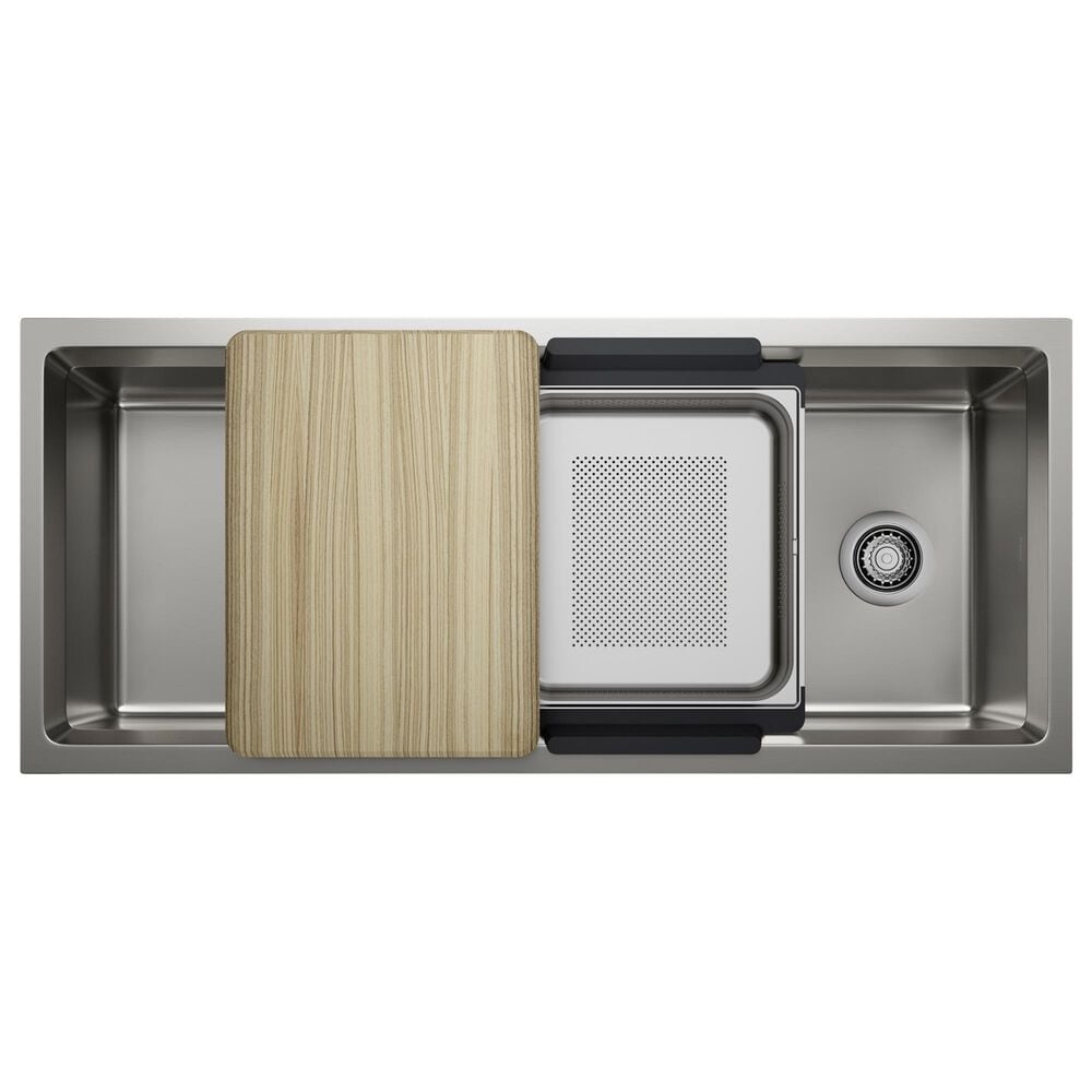 Blanco Inteos 45&quot; Undermount Single Bowl Kitchen Sink in Satin Brushed Stainless Steel, , large