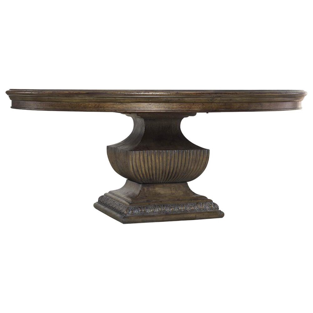Hooker Furniture Rhapsody 72&quot; Round Dining Table in Reclaimed Natural - Table Only, , large
