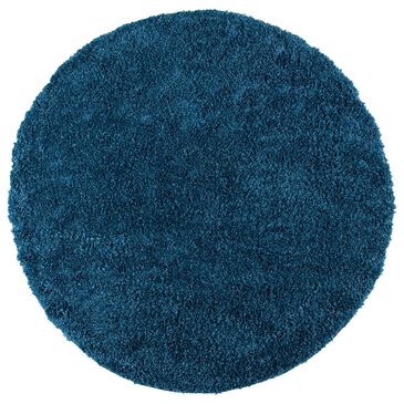 Safavieh August Shag AUG200M 6"7" Round Navy Area Rug, , large