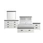 Mayberry Hill Wade 4-Piece Full Storage Bedroom Set in White and Black, , large