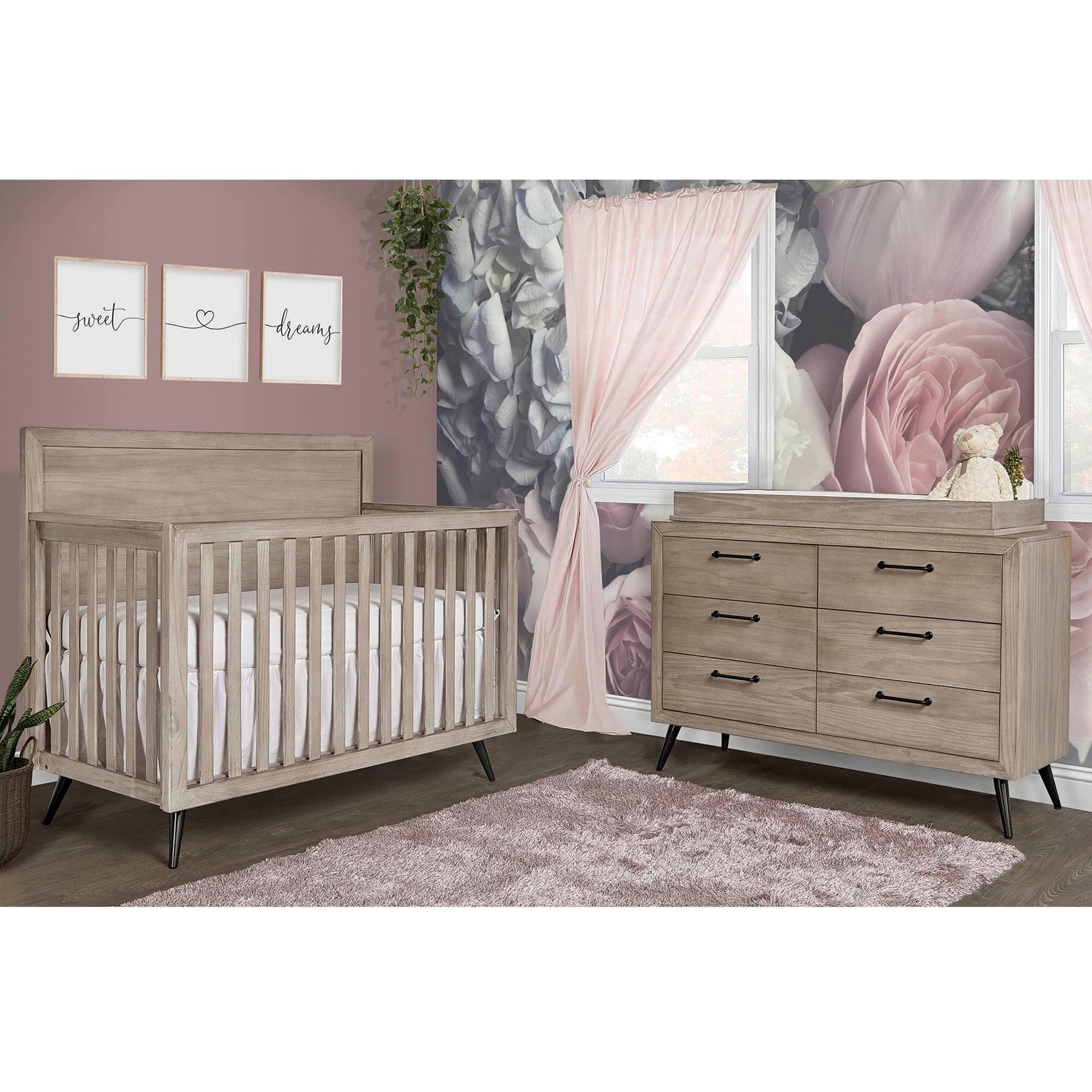 Evolur stilnovo mid hotsell century double dresser