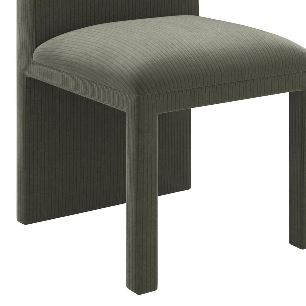 Caracole Classic Precipice Side Chair in Velvet Eucalyptus, , large