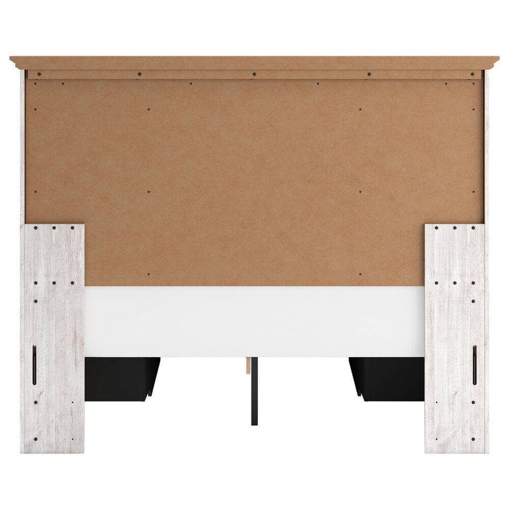 Ashley Makidern Queen Storage Bed with Six Drawers in Whitewash, , large