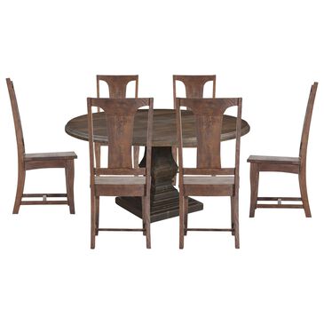 Home Trends & Design Nimes 7-Piece Round Dining Set in Weathered Mango, , large