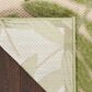 Nourison Aloha ALH18 6" x 9" Ivory and Green Indoor/Outdoor Area Rug, , large
