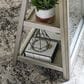 Ashley Evesen Floor Standing Mirror with Shelves in Champagne, , large