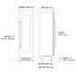 Fulgor Milano 700 Series 24" Wine Cellar Column with Left Hinge in Stainless Steel, , large