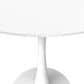Leisuremod Bristol 24" Round Dining Table with MDF Top in White - Table Only, , large