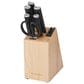 KitchenAid Classic 7-Piece Self-Sharpening Knife Block Set in Black, Natural and Stainless Steel, , large