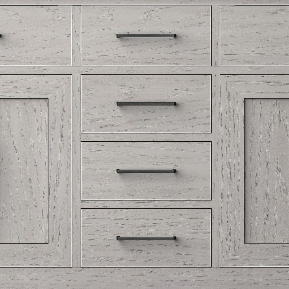 Lexora Home Abbey 60&quot; Double Bathroom Vanity in White Oak with 2 cm White Carrara Marble Top and Rectangular Sinks, , large