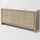 Lexora Home Lafarre 72" Double Bathroom Vanity in Rustic Acacia with 2 cm White Quartz Top and Rectangular Sinks, , large