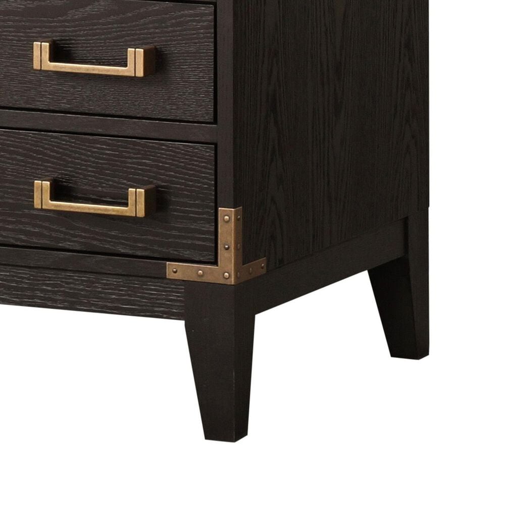 Lexora Home Laurel 48&quot; Single Bathroom Vanity in Brown Oak with White Quartz Top and Rectangular Sink, , large