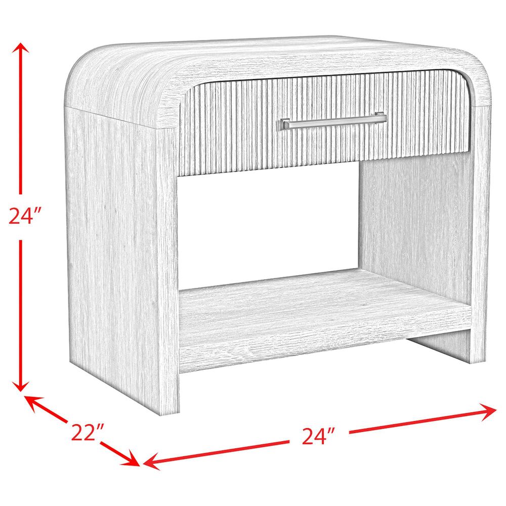 Mayberry Hill Ridgemont End Table with USB Ports in Natural, , large