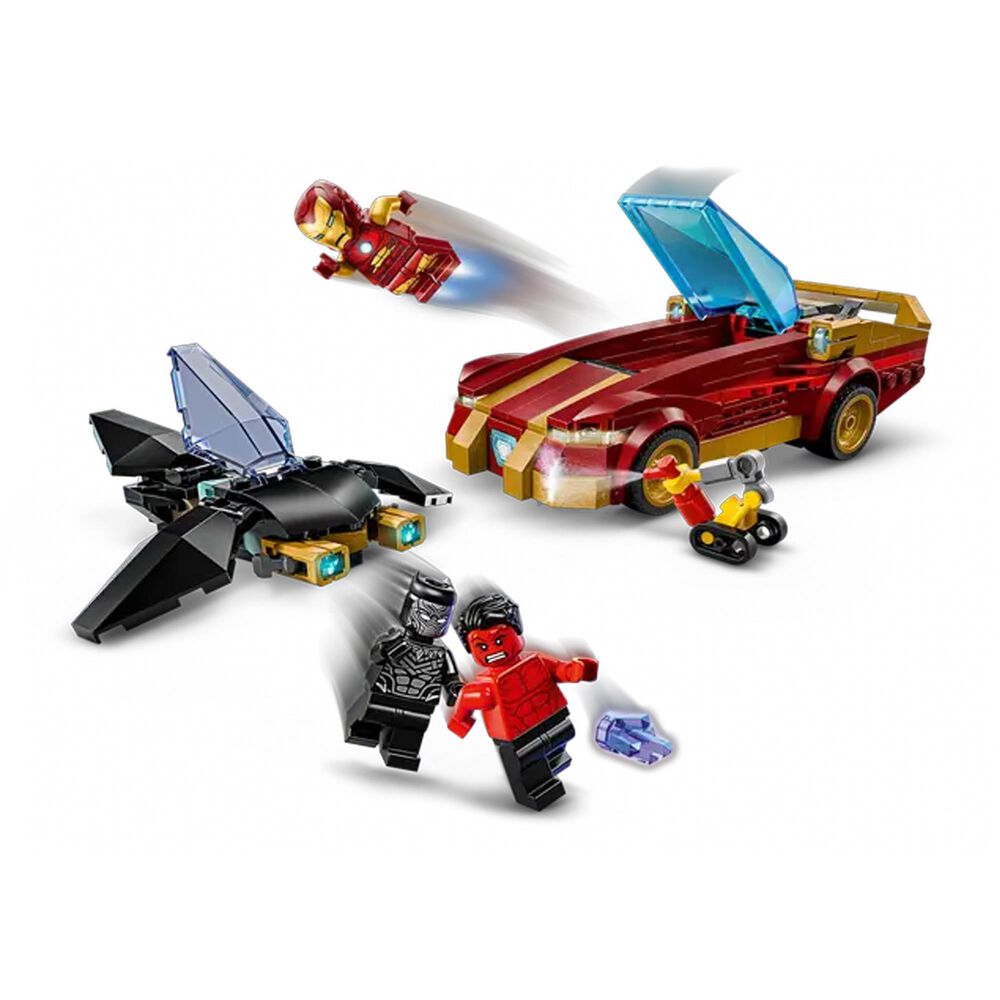 LEGO Marvel Iron Man Car &amp; Black Panther vs. Red Hulk, , large