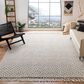 Safavieh Natura NAT355A 10" x 14" Ivory and Black Area Rug, , large