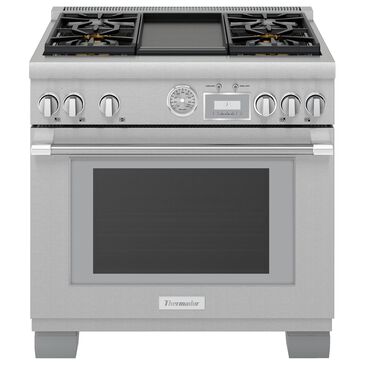 Thermador 36" Pro Grand Dual Fuel Range with 4 Burners in Stainless Steel, , large
