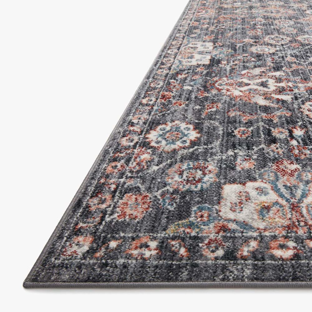Loloi II Cassandra 2&#39;6&quot; x 4&#39; Charcoal and Rust Area Rug, , large
