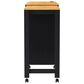 HOMLUX 74.8" Kitchen Island with Extendable Dining Table in Black and Natural, , large