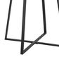 LumiSource Cosmo Square Dinette Table in White and Black - Table Only, , large
