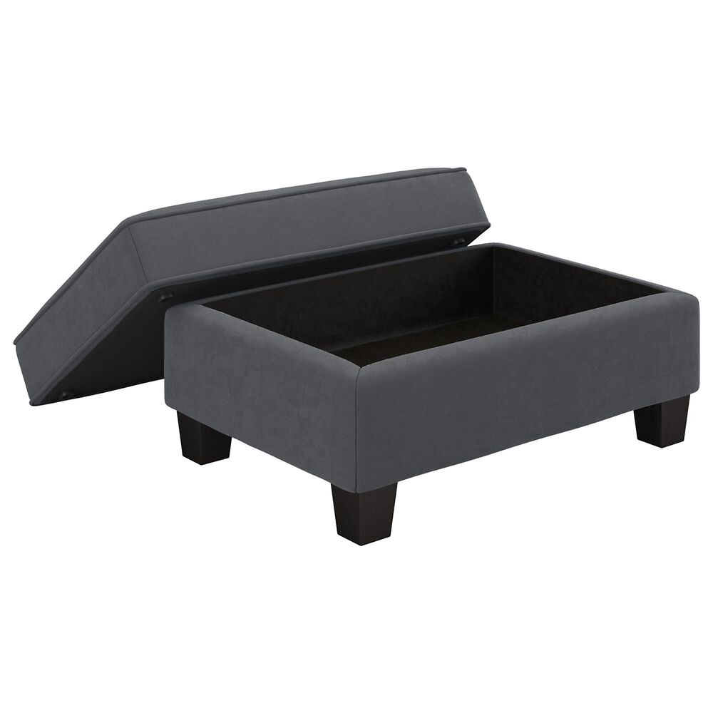 Bush Stockton 4-Piece Living Room Set with Chaise Lounge in Dark Gray, , large
