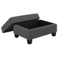 Bush Stockton 4-Piece Living Room Set with Chaise Lounge in Dark Gray, , large