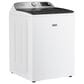 Maytag 5.3 Cu. Ft. Smart Top Load Washer and 7.4 Cu. Ft. Smart Electric Top Load Dryer Laundry Pair in White, , large