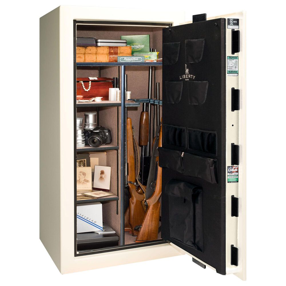 Liberty Safe Colonial 23 Gun Safe in White Gloss, , large