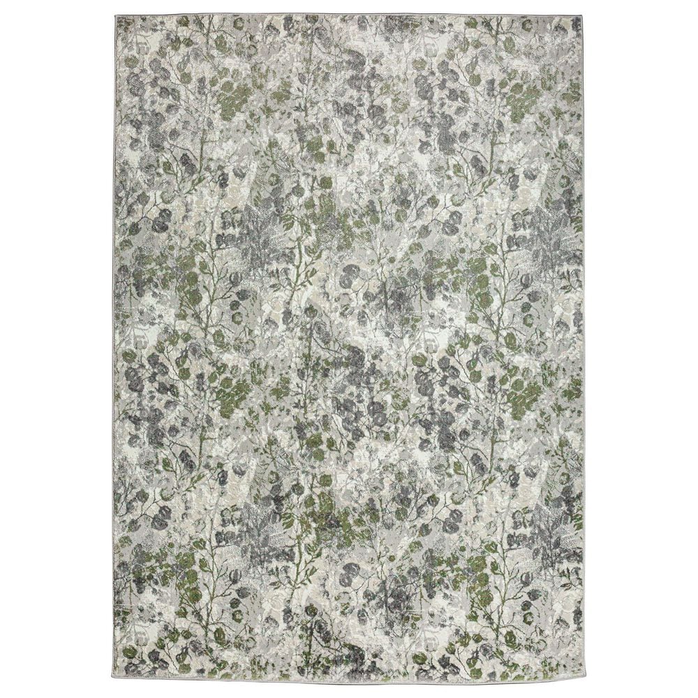 Radici USA Livigno Floral 3"3" x 4"11" Green Area Rug, , large