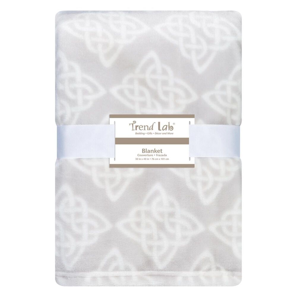 Trend Lab LLC Celtic Knot Plush Baby Blanket, , large