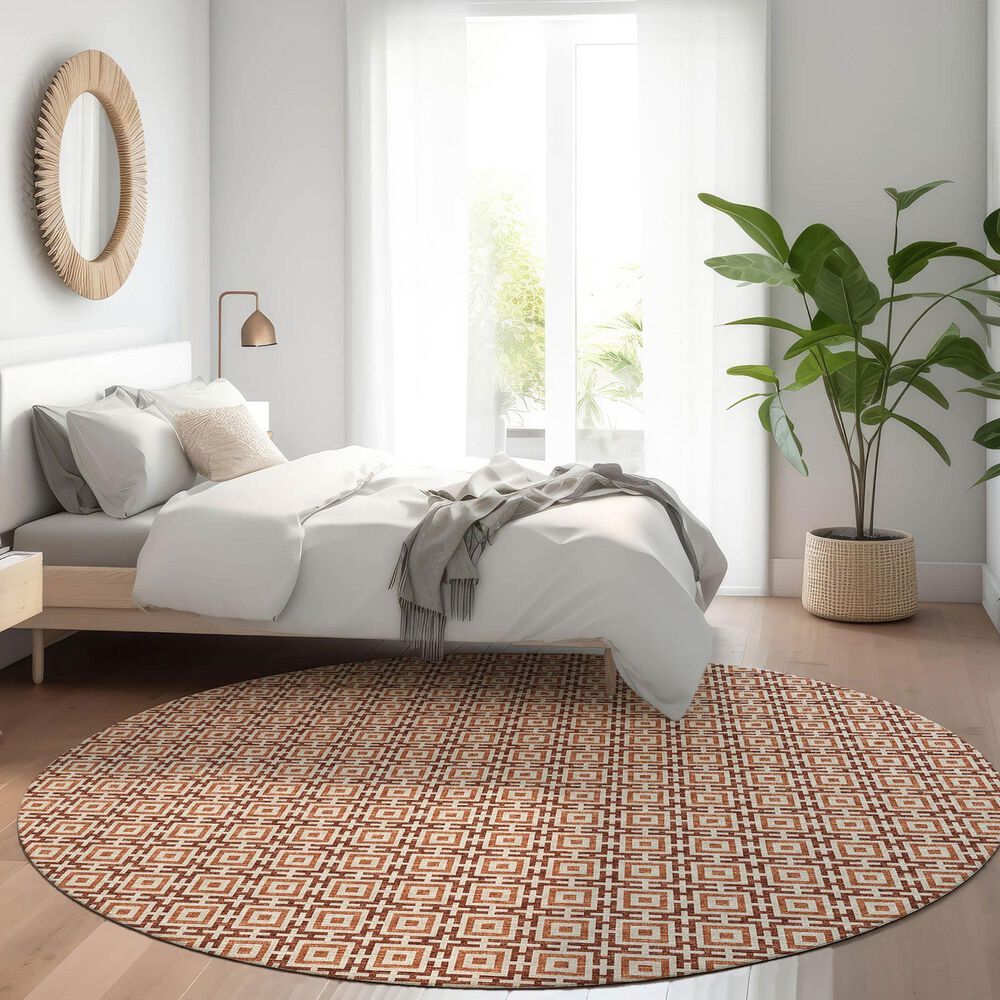 Dalyn Rug Company Marlo 10&#39; Round Paprika Indoor/Outdoor Area Rug, , large