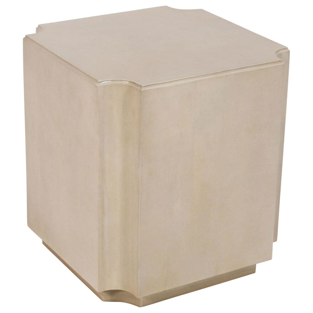 Crestview Collection Capital End Table in White, , large