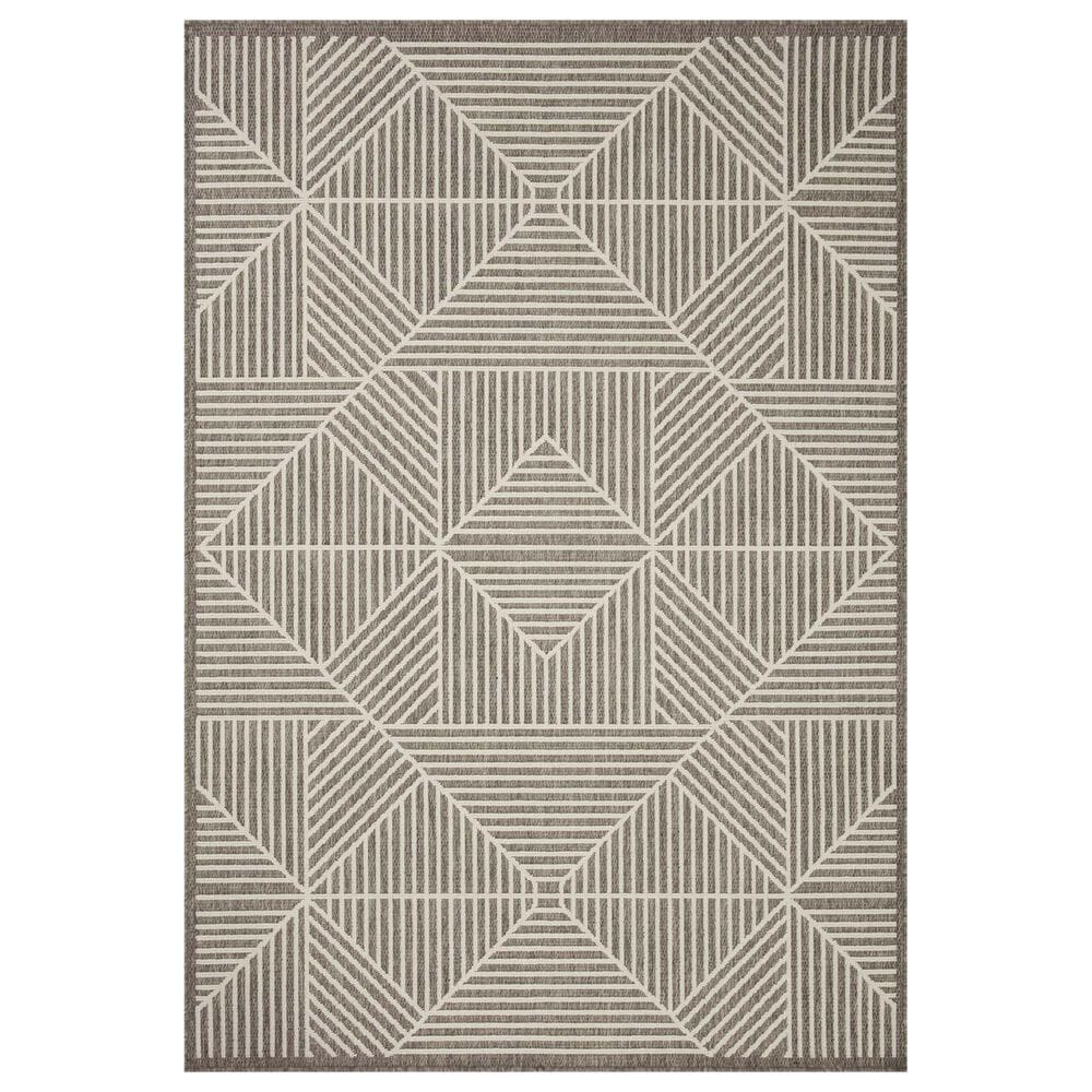 Loloi II Rainier RAI-03 9"2" x 12"2" Natural and Ivory Indoor/Outdoor Area Performance Rug, , large