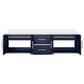 Lexora Home Geneva 72" Double Bathroom Vanity in Navy Blue with 2 cm White Quartz Top and Rectangular Sinks, , large