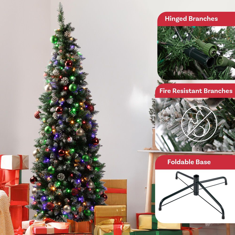 Timberlake 6 ft Christmas Tree with 250 LED Lights in Green and White, , large