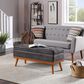OSP Home Katheryn Storage Bench in Charcoal, , large