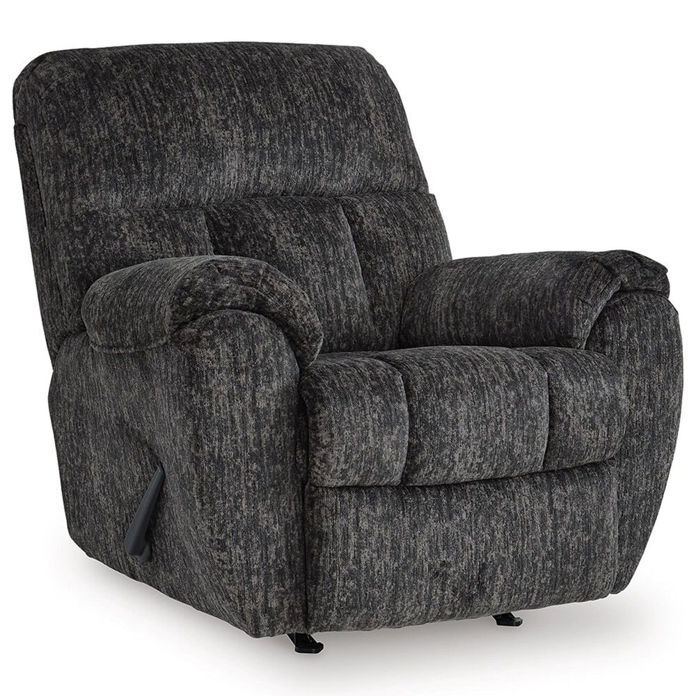 Ashley Stayfish Manual Rocker Recliner in Gunmetal, , large
