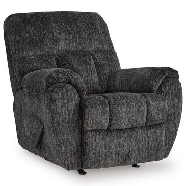 Ashley Stayfish Manual Rocker Recliner in Gunmetal, , large