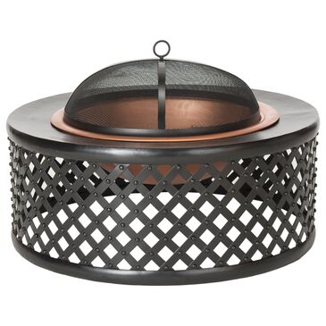 Safavieh Jamaica Fire Pit in Copper/Black, , large