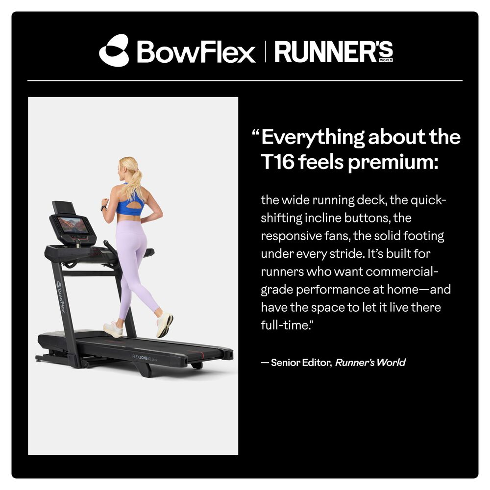 BowFlex T16 Folding Treadmill in Black, , large