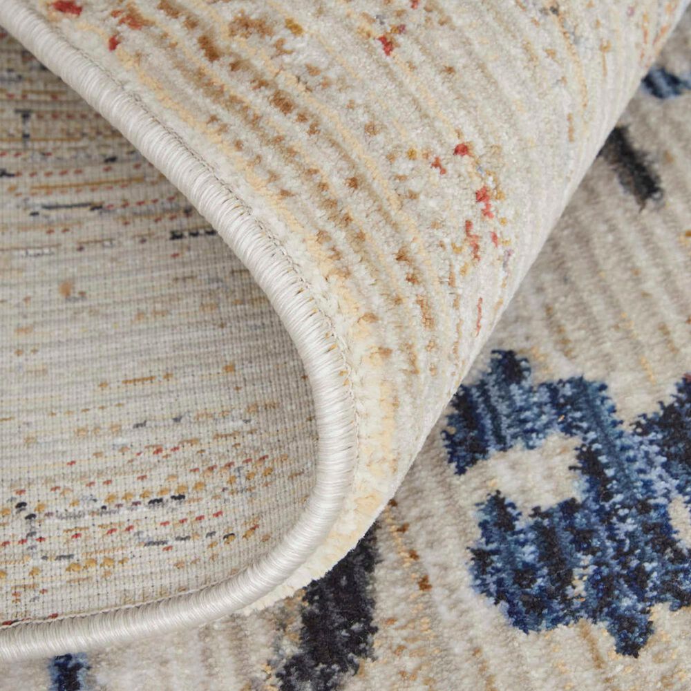 Feizy Sonora 5&#39; x 7&#39;6&quot; Ivory and Blue Area Rug, , large