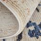 Feizy Sonora 5" x 7"6" Ivory and Blue Area Rug, , large