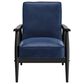 Zuo Modern Rocky Arm Chair in Blue and Black, , large