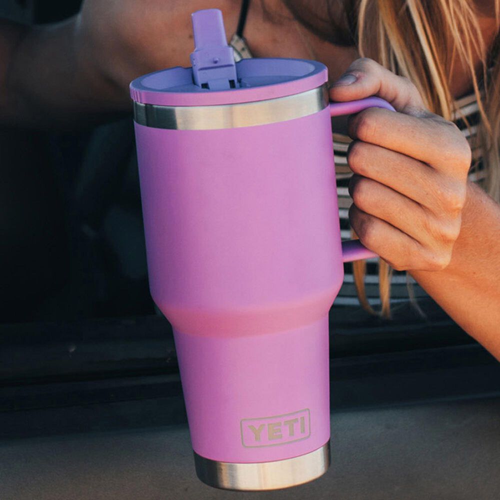 YETI Rambler 30 Oz Travel Straw Mug with Color-Matched Straw Lid in Desert Bloom, , large