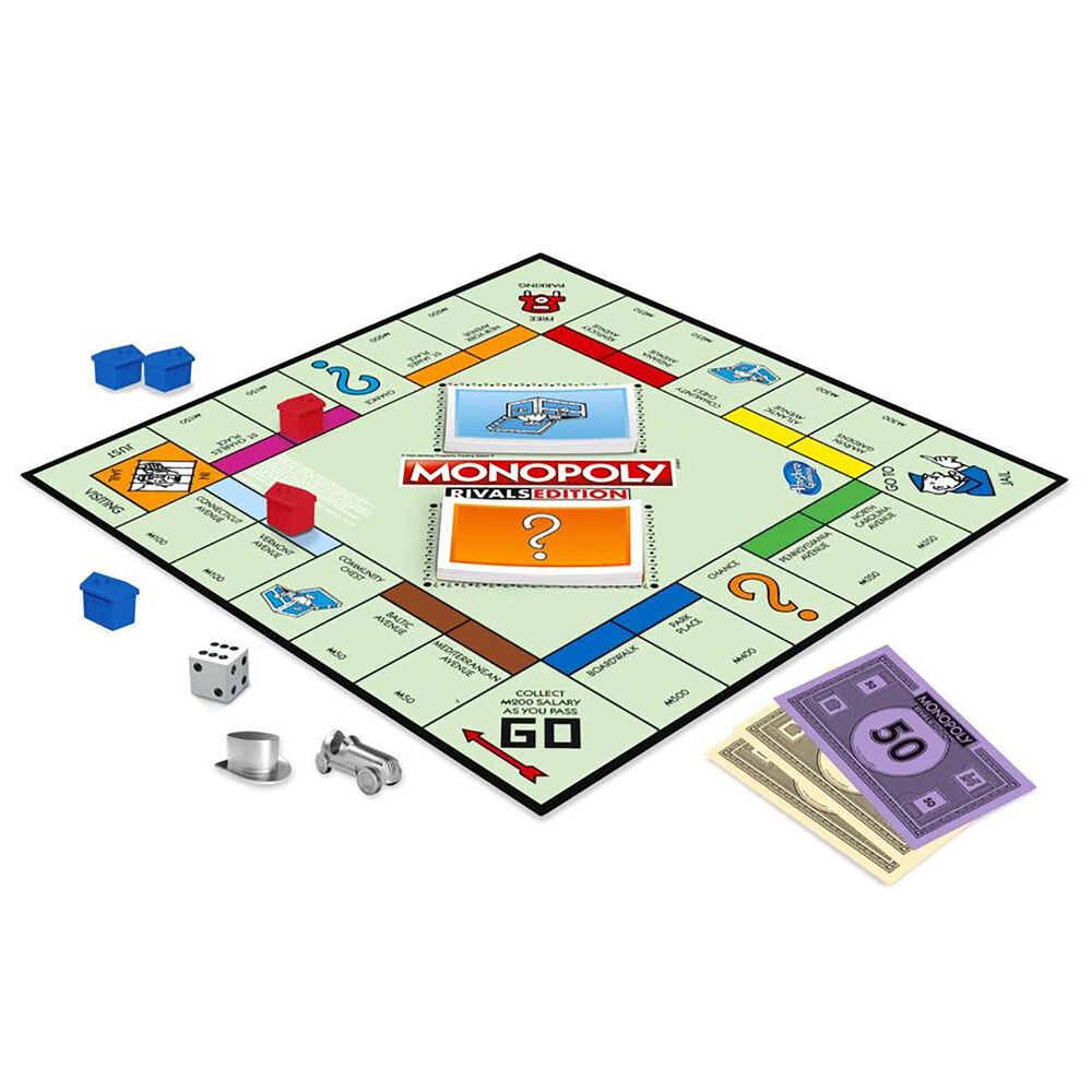 Hasbro Gaming Monopoly Rivals Edition Board Game; 2 Player Game, , large