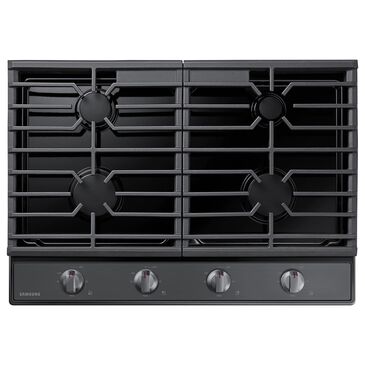 Samsung 30" Gas Cooktop 4 Burner in Black Stainless Steel, , large