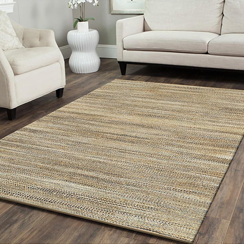 L&amp;R Resources Natural Fiber 9&#39; x 12&#39; Navy Area Rug, , large