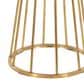LumiSource Canary Bar Table in Gold Metal and Black Wood, , large